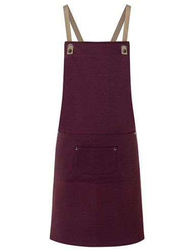 KAL-LS39-Bib Apron Urban-Nature With Cross Straps And Big Pocket